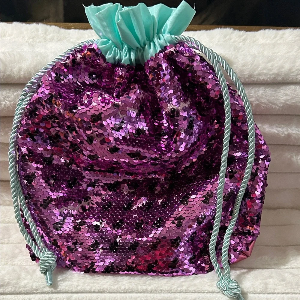Sequin Drawstring Bag 🦄
